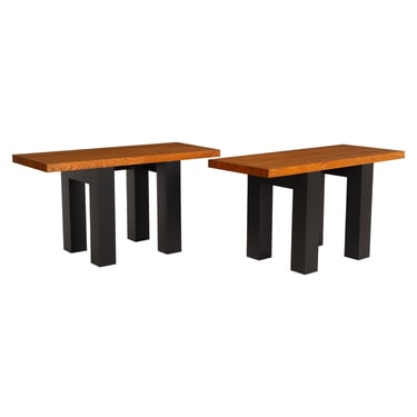Pair of After Marcel Breuer Console Tables, Stillman Collection 1970c