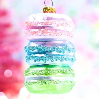 VINTAGE: 3.75" Glass Ornament - Christmas Ornament - Cake Sandwiches - Ice Cream Sandwiches - SKU 30-404-00031750 
