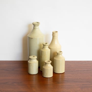 Collection of Antique Stoneware Bottles