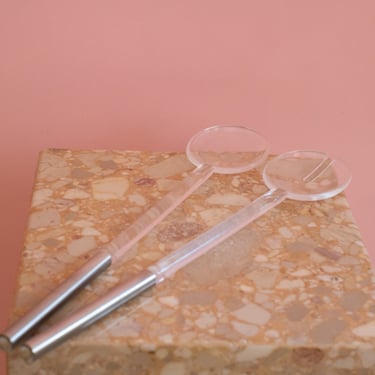 Vintage 80’s Lucite Salad Servers