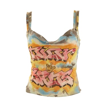 Dior Graffiti Silk Sheer Tank