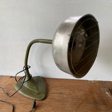 Vintage Crook Neck Heat Lamp, Industrial, Steam Punk Look, Needs Rewiring, By Moderne, 