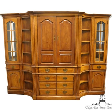 THOMASVILLE FURNITURE Fisher Park Collection Solid Pecan 5 Piece 113" Entertainment Media Center 21641-871/872/896 