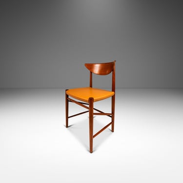 Danish Modern Model 317 Desk Chair in Teak & Leather by Peter Hvidt and Orla Mölgaard Nielsen for Søborg Møbelfabrik, Denmark, c. 1950's 
