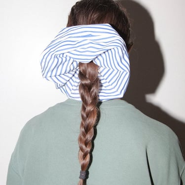 KkCo Grande Scrunchie - Striped Sea