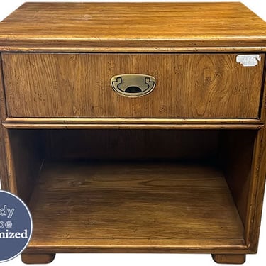 24.75&quot; Unfinished 1 Drawer Drexel Vintage Single Nightstand #08441