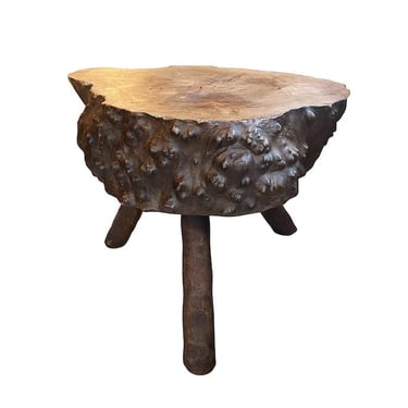 Live Edge Side Table, France, 1950’s
