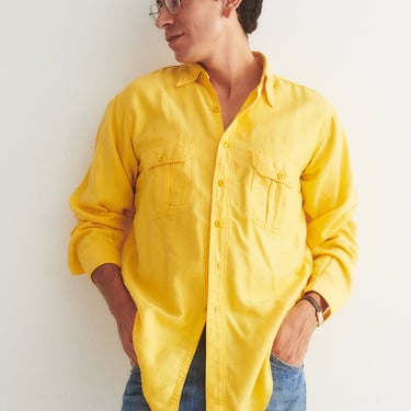 Canary Cotton Button Down