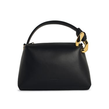 Jw Anderson Small 'Corner' Black Leather Bag Women