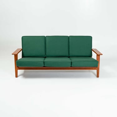 Wegner for Getama Three Seater Sofa in Teak, Model GE 290/3 