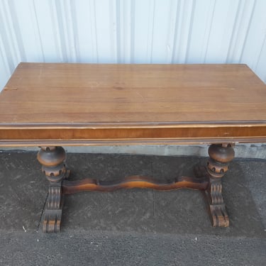 Vintage Mechanical Wood Folding Table