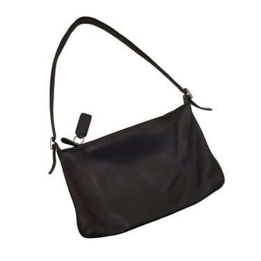 Vintage COACH 9407, Legacy Slim Bag, Black Leather Shoulder Handbag, Quiet Luxury Minimalist Purse, Vintage Clothing & Accessories 