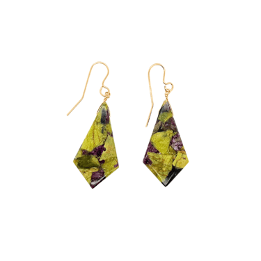 OOAK Stichtite Drop Earrings