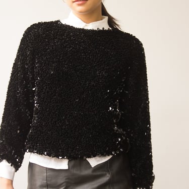 1960s Sequined Shag Sweater 