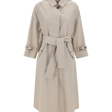 Thom Browne Women Waterproof Trench Overcoat