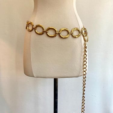 Vintage Gold CHAIN LINK Belt / Long + Two Hooks = Options 