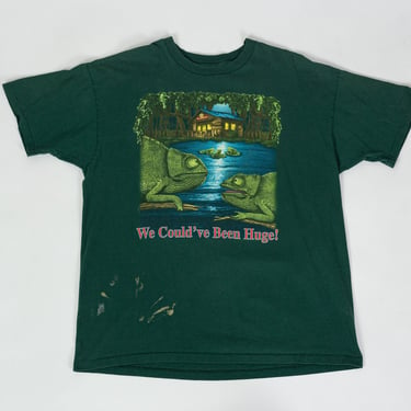 90s Budweiser Lizards T Shirt - Men's XL | Vintage Unisex Green Beer Graphic Tee 