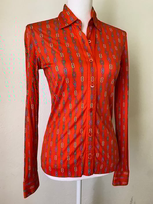 トップス Vintage celine silk blouse Celine Silk Blouse, Size 38 FR
