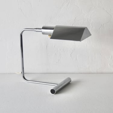 Koch & Lowy OMI Chrome Articulating Modernist Executive Desk Table Lamp 