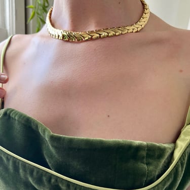 90s Givenchy Gold Choker Necklace