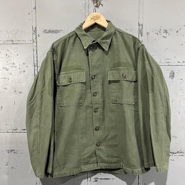 Vintage 60's OG-107  First pattern Shirt Fatigue Button Up Shirt- Vietnam War(Army Green) Type 1 