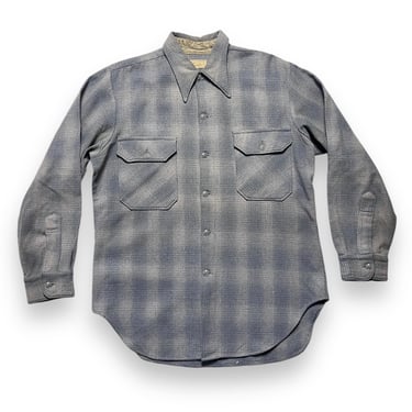 Vintage 1950s/1960s PENDLETON Wool Flannel Board Shirt ~ XL
