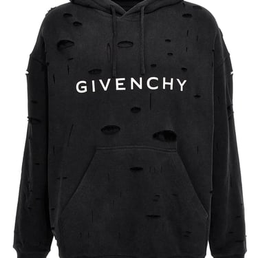 Givenchy Men Logo Hole Hoodie