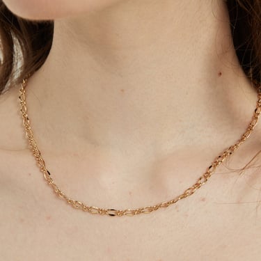 Carolina 18k gold filled chain necklace, figaro chain necklace, chain necklace, gold filled chain, gold filled necklace, layering necklace 