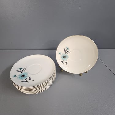 One Blue Tempo by Canonsburg Pottery Co Saucer Plate Multiples Available 