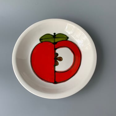 Handmade, Handpainted Ardencraft Ceramic Apple Pie Plate 