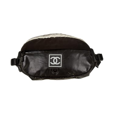 Chanel Sport Black Logo Belt Bag