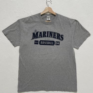 Y2k Seattle Mariners Baseball Gray Graphic T-Shirt Sz. XL