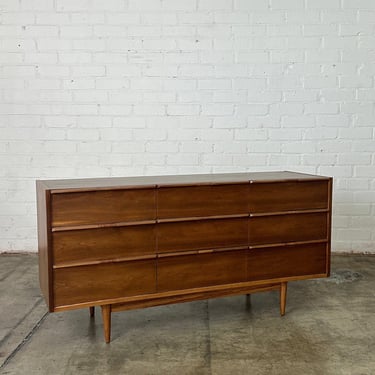 Triple dresser in Oak and Cane 