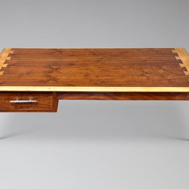 Restored Lane Acclaim Plateau Coffee Table With Drawer - Mid Century Modern Danish Style Adjustable Coffee Table 