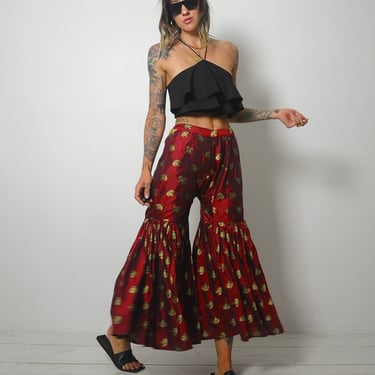 Gold Paisley Harem Pants