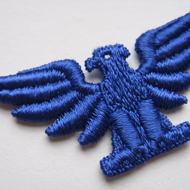 vintage blue eagle patch NRA military insignia appliqué trim 