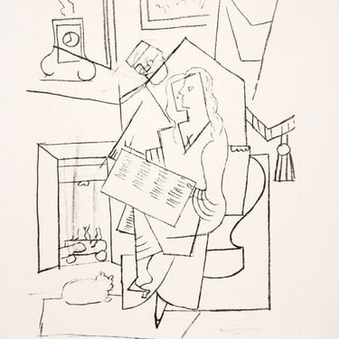 Femme dans un Fauteuil, Pablo Picasso (After), Marina Picasso Estate Lithograph Collection 