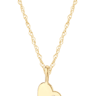 Carla Corp | 14KG Small Heart Pendant with Diamond