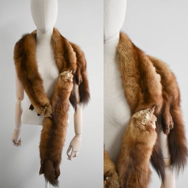 1940s/50s Four Pelt Mink Stole 