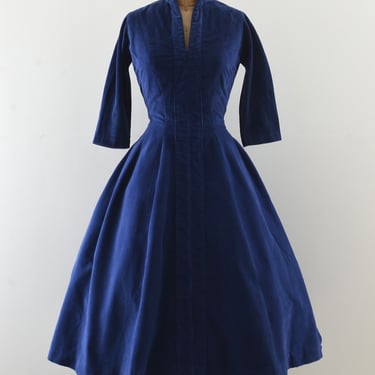 Vintage 1950's GiGi Young Corduroy Dress