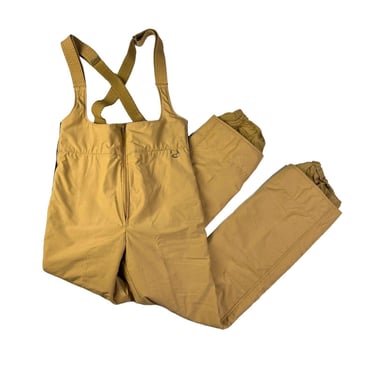 Vintage Snowbird Colorado USA Made Retro Brown Overall Ski Snow Snowboard Pants Size Medium 