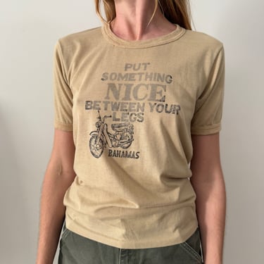 70s Put Something Nice Between Your Legs tee