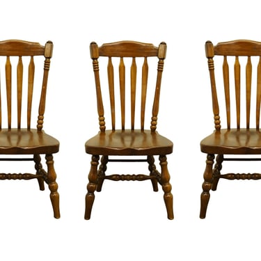 Set of 3 THOMASVILLE FURNITURE Pine Manor Rustic Country Style Dining Side Chairs 8321-815 