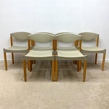 vintage (6) Casala Strax chairs stackable Hartmut Lohmeyer Germany mid century 