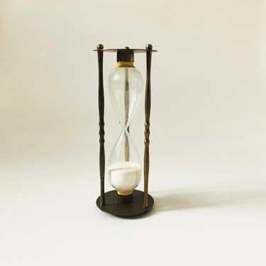 Tall Brass Hourglass 