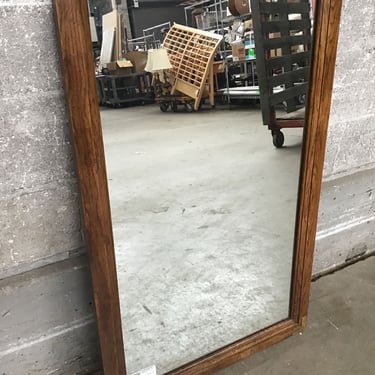 Oak & Brass Mirror (Seattle)