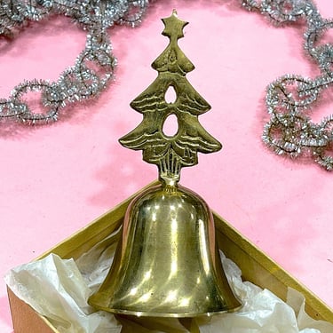 VINTAGE: Solid Brass Bell - Dinner Bell - Christmas Tree Bell 