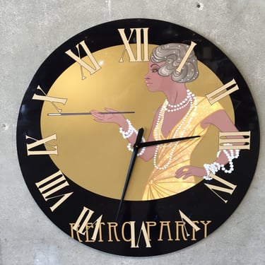 Art Deco &quot;Retro Party&quot; Large Clock