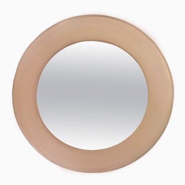 Rose Gold Glass Mirror by Max Ingrand for Fontana Arte, Model 1669