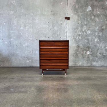 Mid Century Modern Highboy Dresser by American of Martinsville